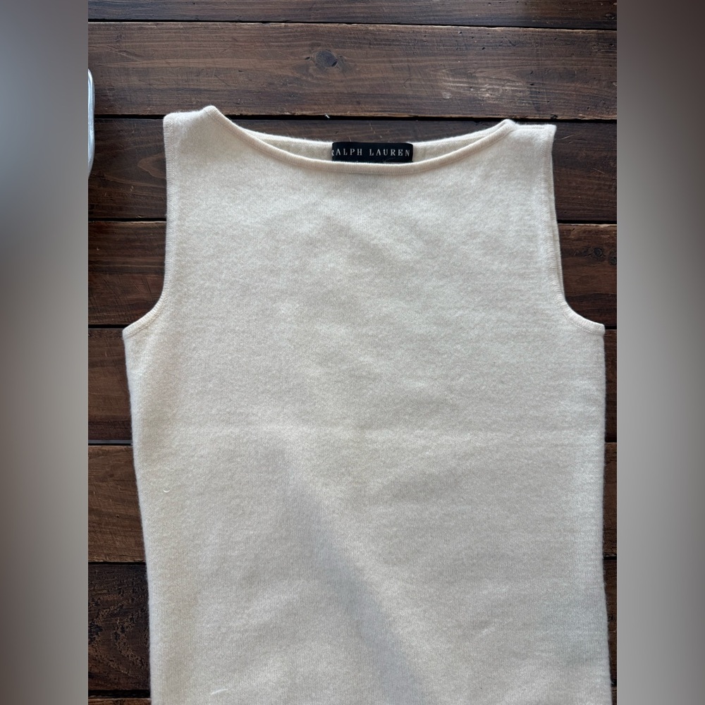 Ralph Lauren Cashmere Tank - Picture 2 of 4